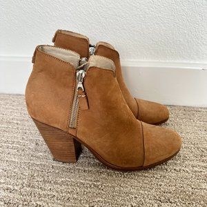 Rag & Bone Suede Tan Booties Size 9.5